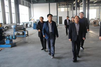 縣工信局、縣科技局、縣促進會到泰來鋼構走訪調研